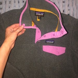 Patagonia Synchilla Snap-T Pullover Sweater Gray